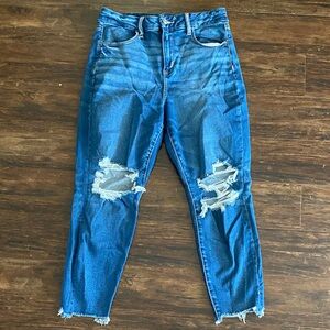 AE 10 X-Short Ripped Curvy Super High-Rise Jeggings